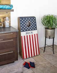 Personalized American Flag Cornhole Game Set