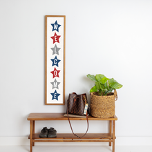 Load image into Gallery viewer, Welcome Stars Framed Barn Wood Sign
