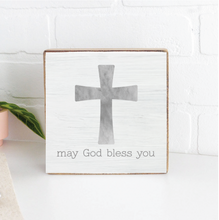 Load image into Gallery viewer, God Bless You Decorative Wooden Block

