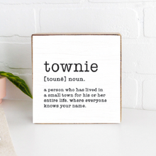 Load image into Gallery viewer, Townie Decorative Wooden Block
