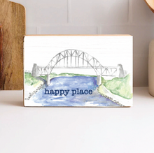Load image into Gallery viewer, Personalized Watercolor Bridge Decorative Wooden Block
