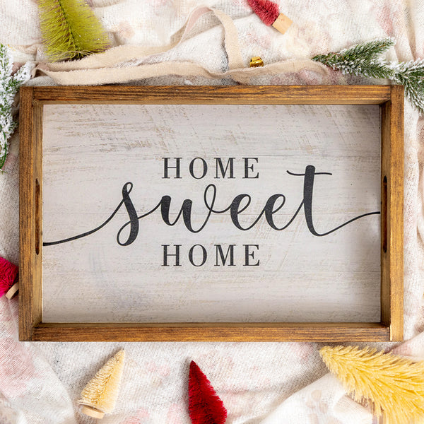 Home Sweet Home Wooden Serving Tray