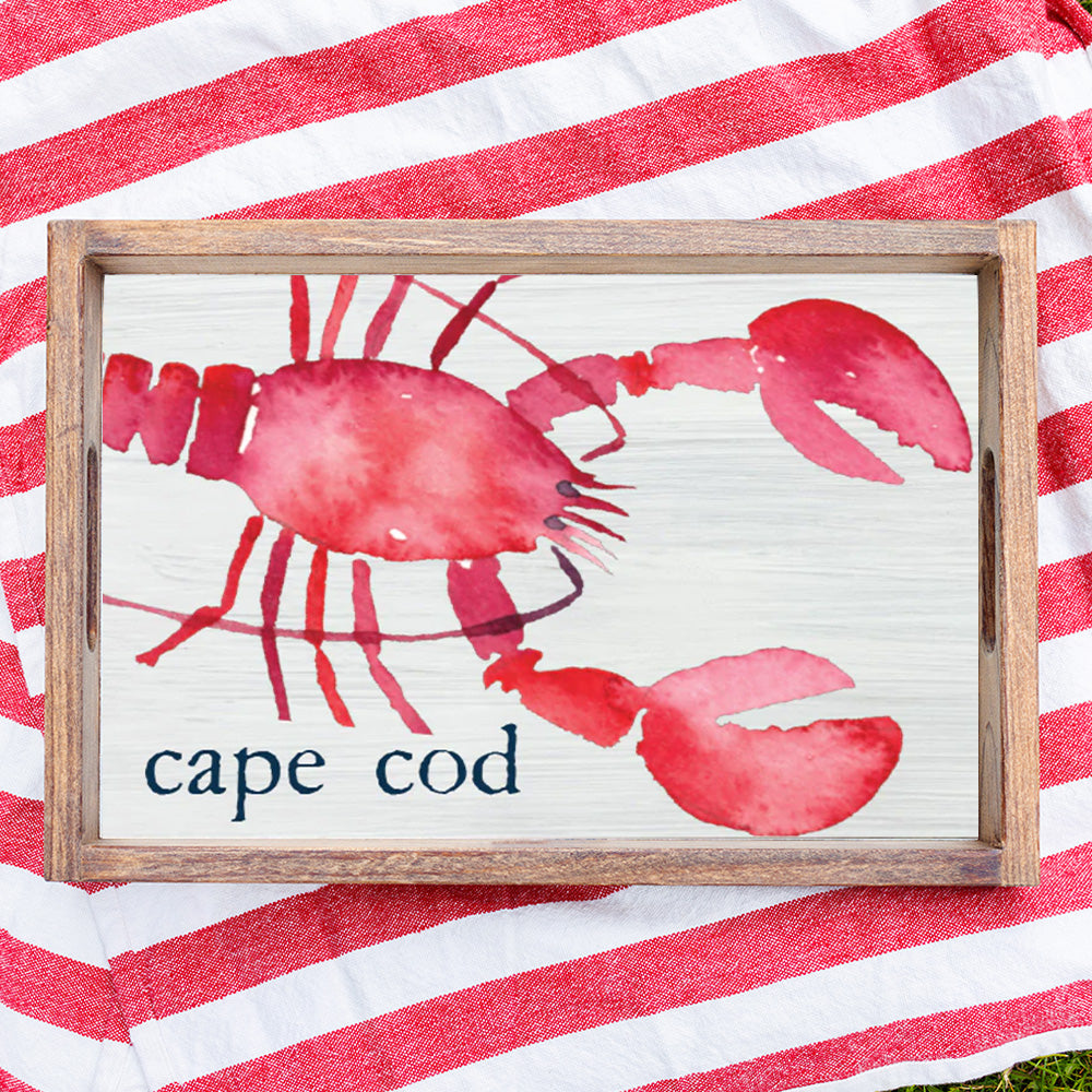 personalized-watercolor-lobster-wooden-serving-tray