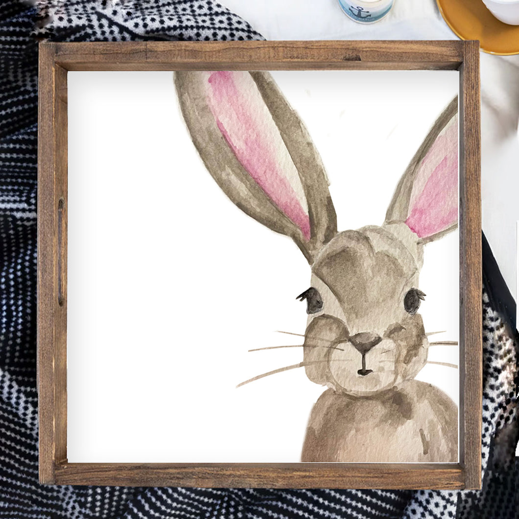 Bunny Wooden Serving Tray