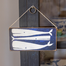 Load image into Gallery viewer, Three Whales Twine Hanging Sign
