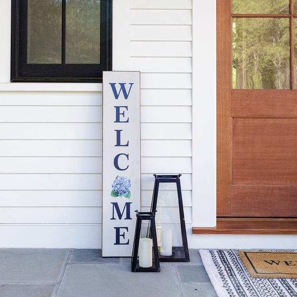 Welcome Hydrangea Barn Wood Sign